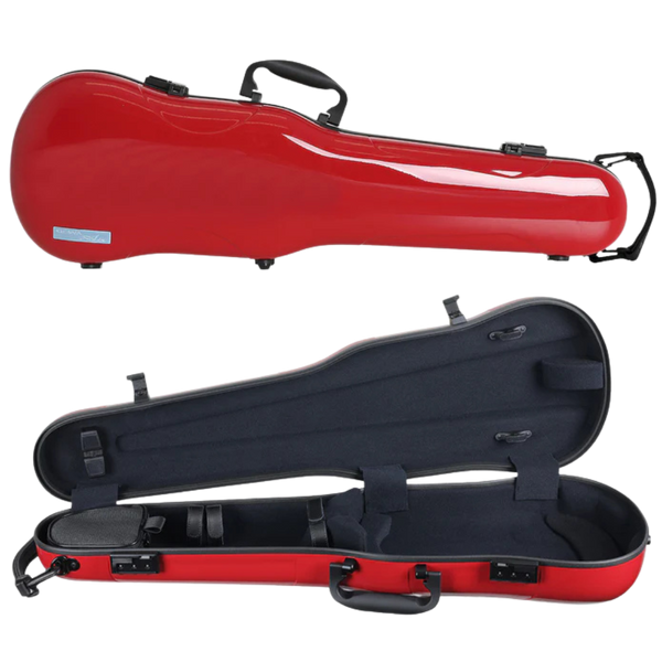 GEWA Air 1.7 Shaped Violin Case 4/4 Red Gloss with Subway Handle