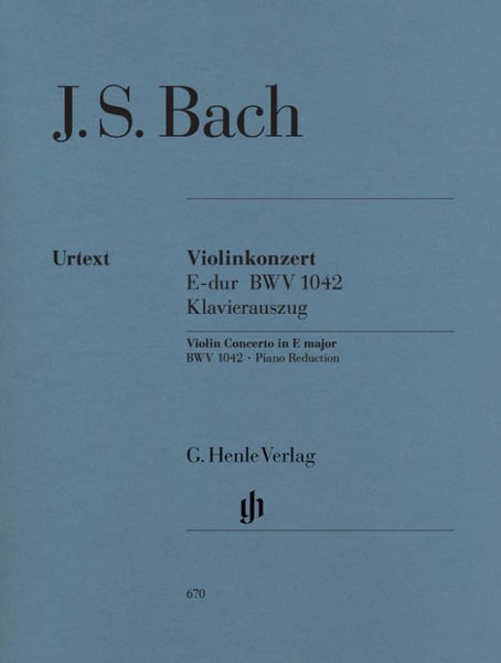 Bach, J.S., Concerto in E BWV 1042 for Violin and Piano (Henle)