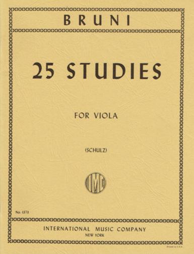 Bruni, 25 Studies for Viola (IMC)